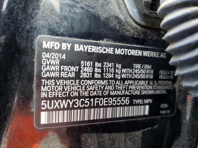 Photo 12 VIN: 5UXWY3C51F0E95556 - BMW X3 XDRIVE2 