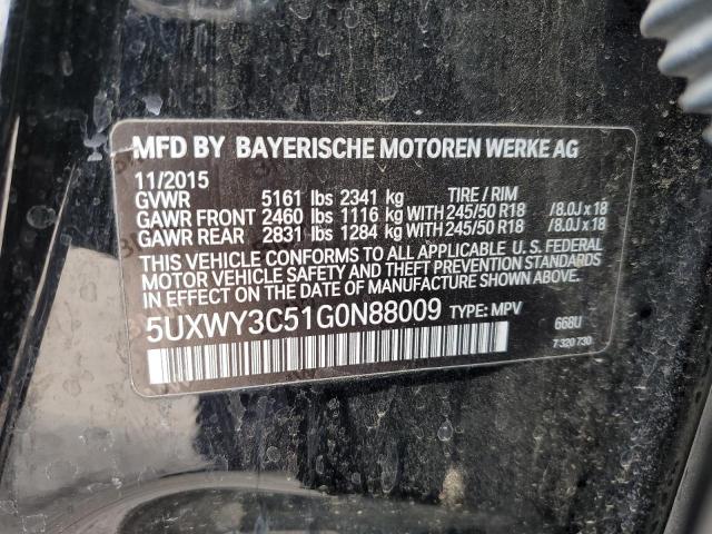 Photo 12 VIN: 5UXWY3C51G0N88009 - BMW X3 