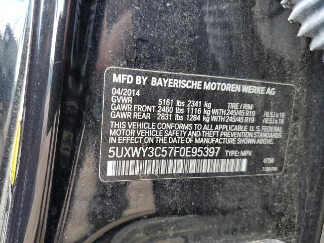 Photo 12 VIN: 5UXWY3C57F0E95397 - BMW X3 XDRIVE2 