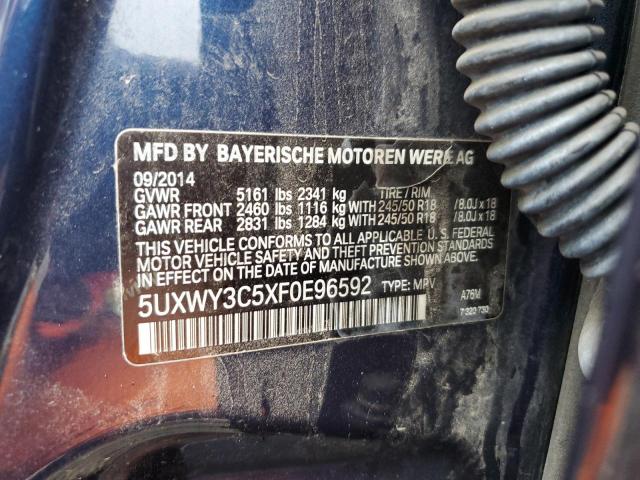 Photo 12 VIN: 5UXWY3C5XF0E96592 - BMW X3 