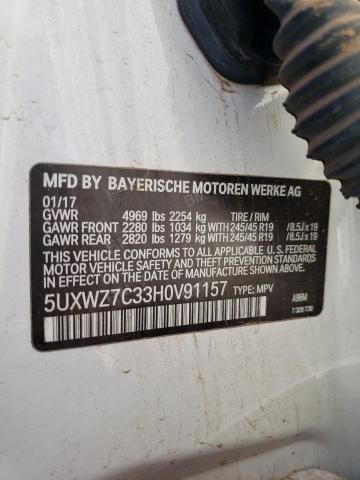 Photo 12 VIN: 5UXWZ7C33H0V91157 - BMW X3 