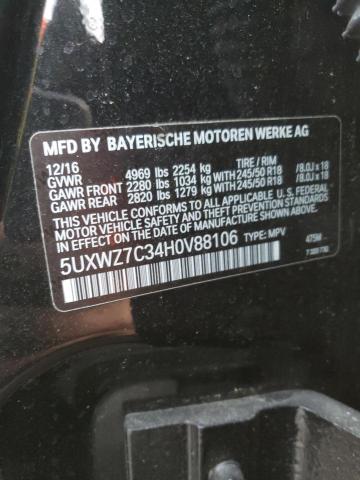 Photo 13 VIN: 5UXWZ7C34H0V88106 - BMW X3 SDRIVE2 