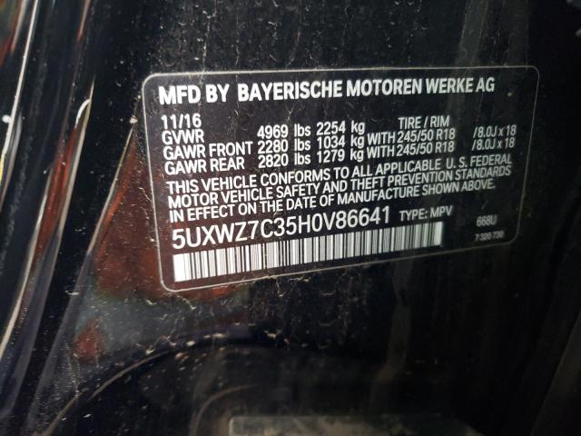 Photo 11 VIN: 5UXWZ7C35H0V86641 - BMW X3 SDRIVE2 