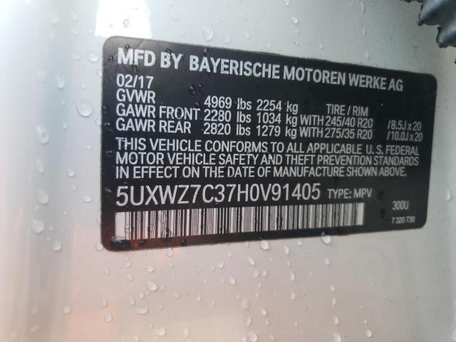 Photo 12 VIN: 5UXWZ7C37H0V91405 - BMW X3 SDRIVE2 