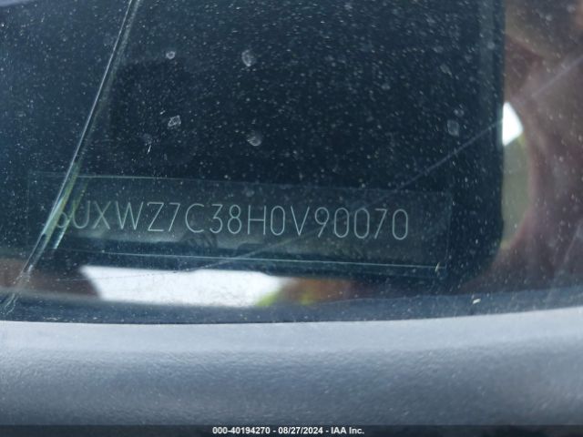 Photo 8 VIN: 5UXWZ7C38H0V90070 - BMW X3 