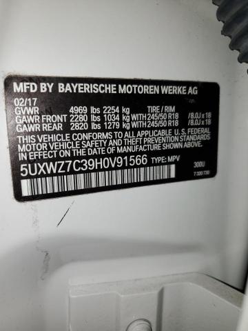 Photo 13 VIN: 5UXWZ7C39H0V91566 - BMW X3 SDRIVE2 