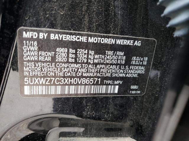 Photo 11 VIN: 5UXWZ7C3XH0V86571 - BMW X3 SDRIVE2 