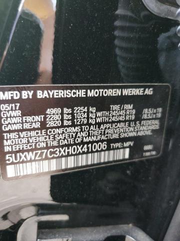 Photo 12 VIN: 5UXWZ7C3XH0X41006 - BMW X3 