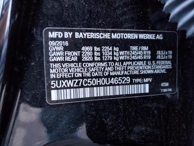 Photo 11 VIN: 5UXWZ7C50H0U46529 - BMW X3 