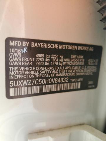 Photo 12 VIN: 5UXWZ7C50H0V84832 - BMW X3 