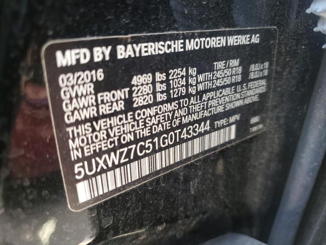 Photo 9 VIN: 5UXWZ7C51G0T43344 - BMW X3 SDRIVE2 