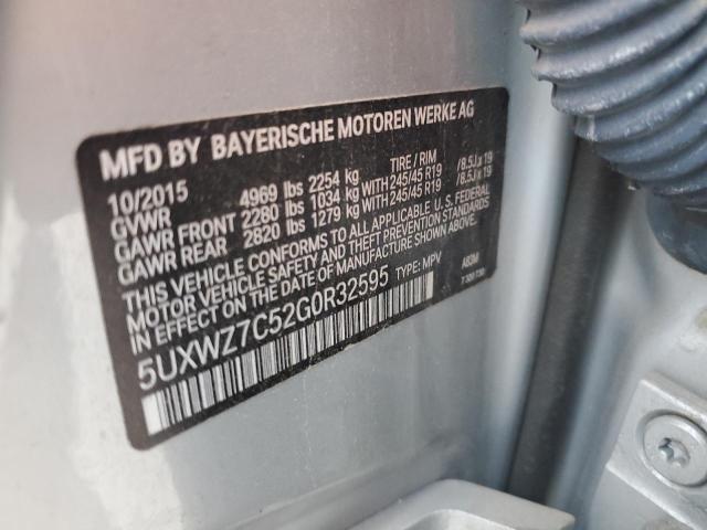 Photo 12 VIN: 5UXWZ7C52G0R32595 - BMW X3 SDRIVE2 