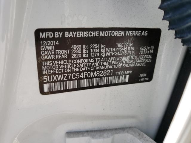 Photo 9 VIN: 5UXWZ7C54F0M82821 - BMW X3 SDRIVE2 