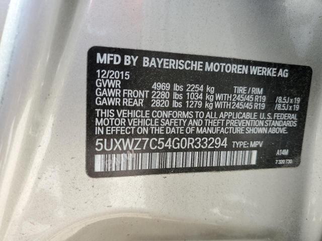 Photo 12 VIN: 5UXWZ7C54G0R33294 - BMW X3 