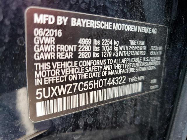 Photo 12 VIN: 5UXWZ7C55H0T44322 - BMW X3 