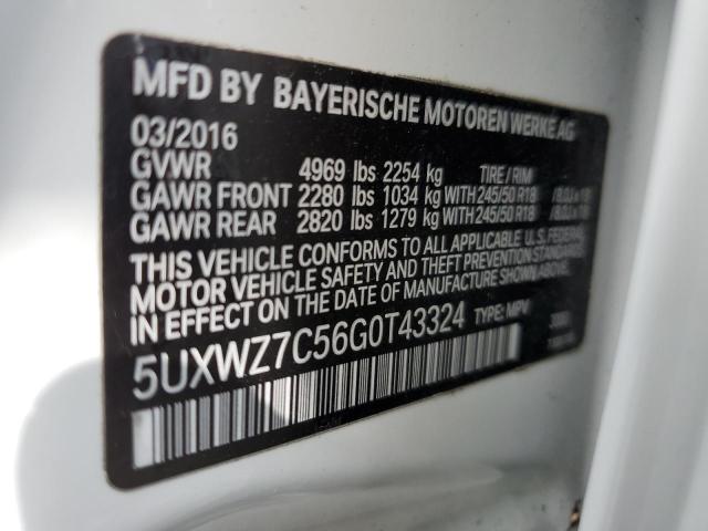 Photo 13 VIN: 5UXWZ7C56G0T43324 - BMW X3 SDRIVE2 