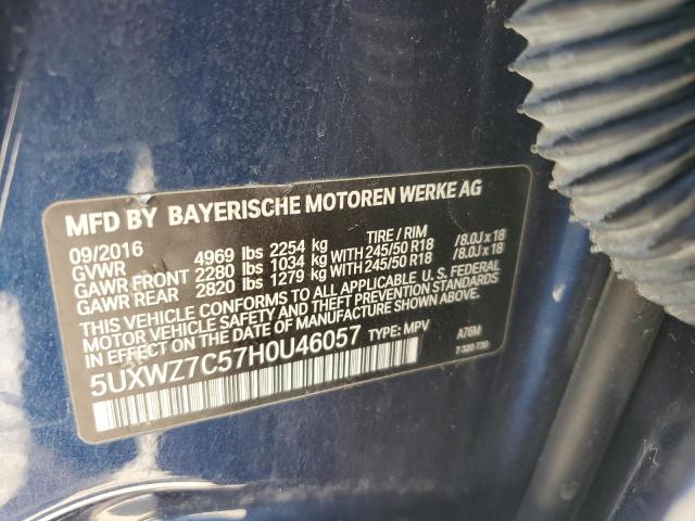 Photo 12 VIN: 5UXWZ7C57H0U46057 - BMW X3 SDRIVE2 