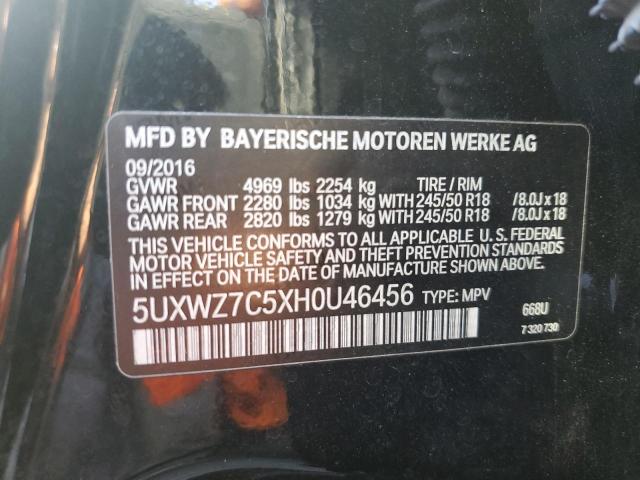 Photo 11 VIN: 5UXWZ7C5XH0U46456 - BMW X3 SDRIVE2 