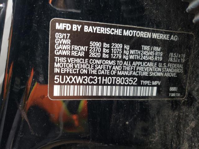 Photo 12 VIN: 5UXXW3C31H0T80352 - BMW X4 