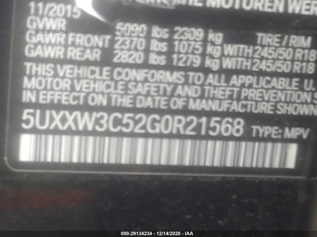 Photo 8 VIN: 5UXXW3C52G0R21568 - BMW X4 