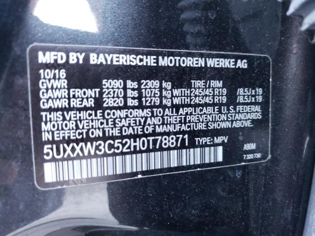 Photo 9 VIN: 5UXXW3C52H0T78871 - BMW X4 