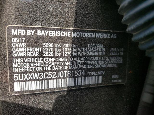 Photo 9 VIN: 5UXXW3C52J0T81534 - BMW X4 