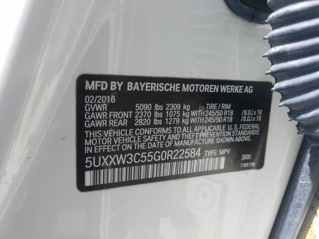 Photo 9 VIN: 5UXXW3C55G0R22584 - BMW X4 