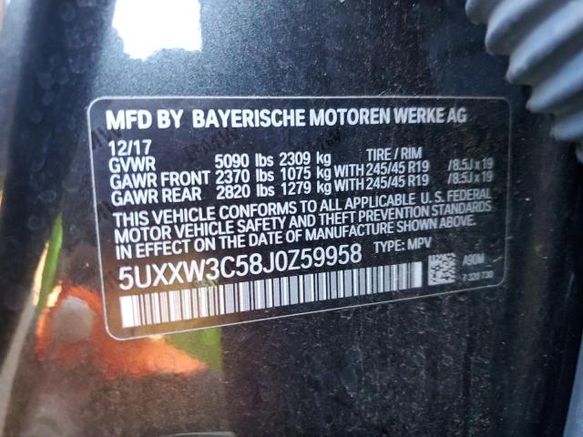 Photo 12 VIN: 5UXXW3C58J0Z59958 - BMW X4 