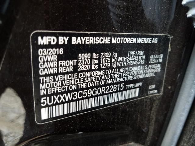 Photo 9 VIN: 5UXXW3C59G0R22815 - BMW X4 