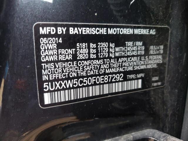 Photo 9 VIN: 5UXXW5C50F0E87292 - BMW X4 XDRIVE3 