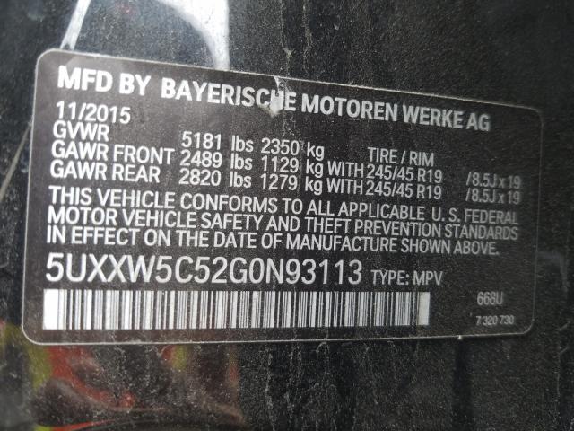 Photo 9 VIN: 5UXXW5C52G0N93113 - BMW X4 XDRIVE3 