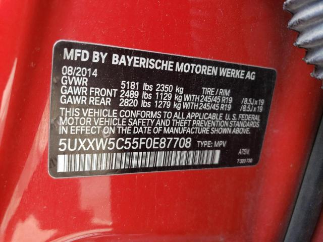 Photo 12 VIN: 5UXXW5C55F0E87708 - BMW X4 