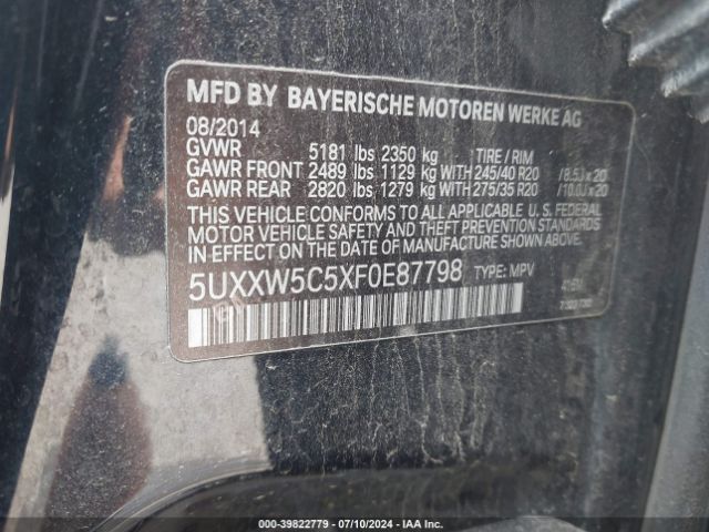 Photo 8 VIN: 5UXXW5C5XF0E87798 - BMW X4 