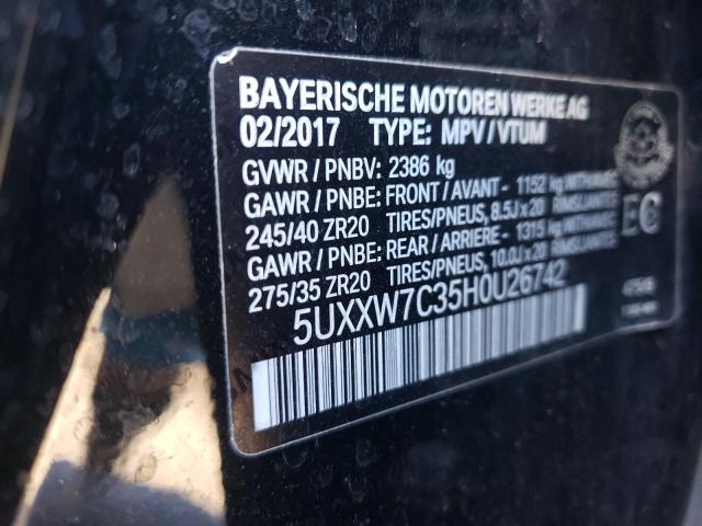 Photo 12 VIN: 5UXXW7C35H0U26742 - BMW X4 XDRIVEM 