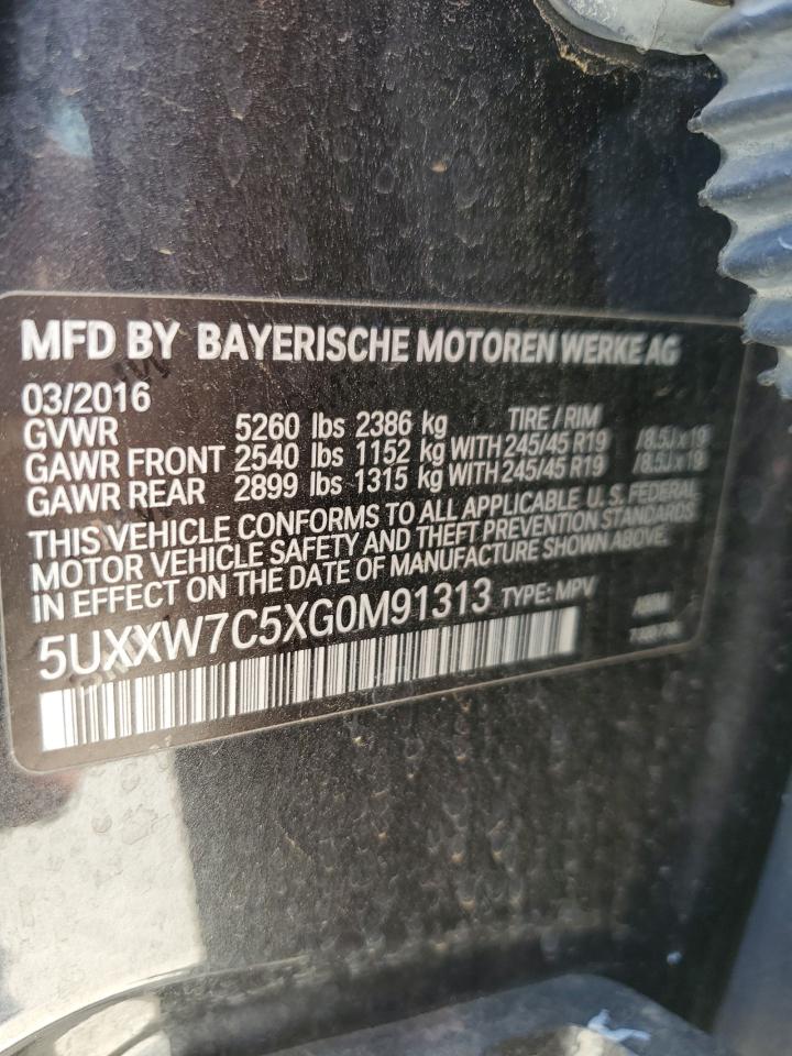 Photo 12 VIN: 5UXXW7C5XG0M91313 - BMW X4 