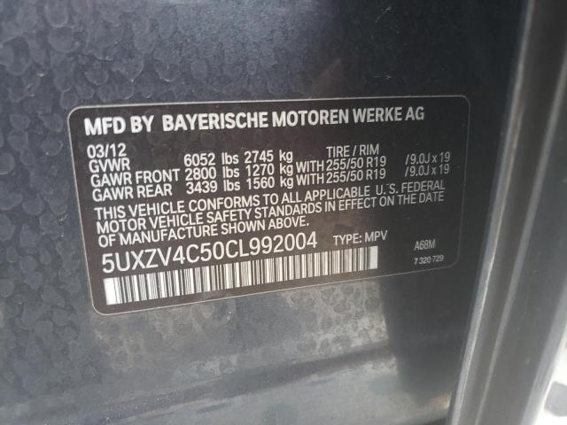 Photo 12 VIN: 5UXZV4C50CL992004 - BMW X5 XDRIVE3 