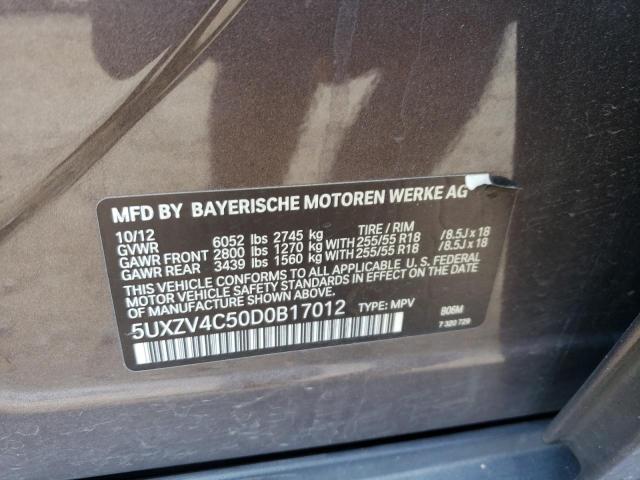 Photo 9 VIN: 5UXZV4C50D0B17012 - BMW X5 XDRIVE3 