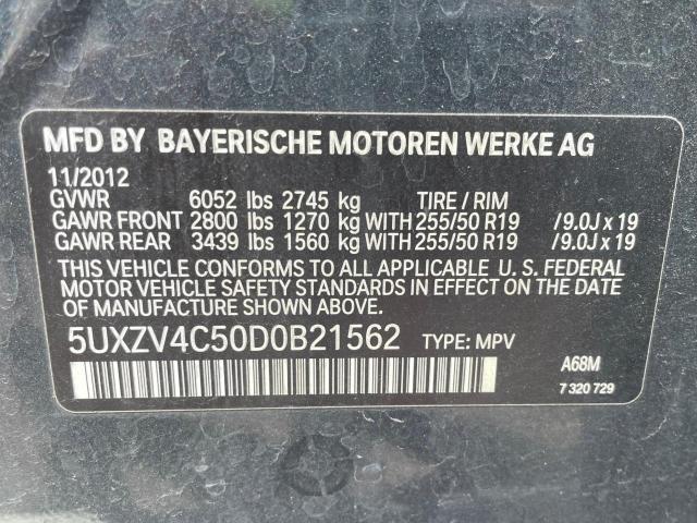 Photo 9 VIN: 5UXZV4C50D0B21562 - BMW X5 