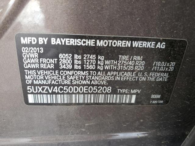 Photo 11 VIN: 5UXZV4C50D0E05208 - BMW X5 XDRIVE3 