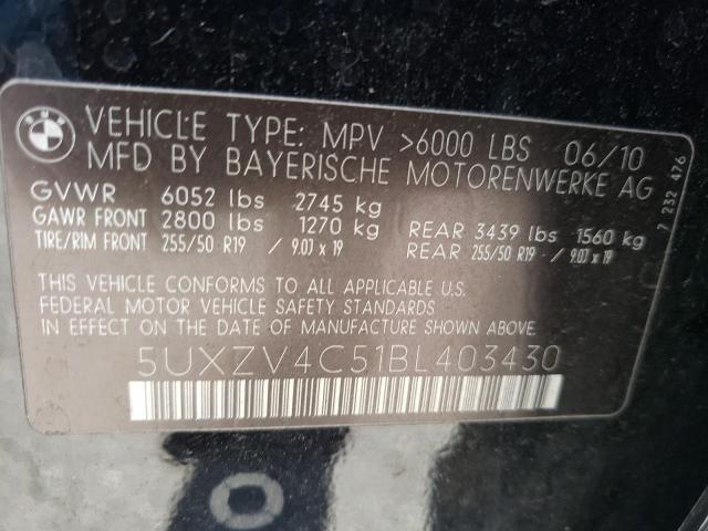 Photo 9 VIN: 5UXZV4C51BL403430 - BMW X5 XDRIVE3 