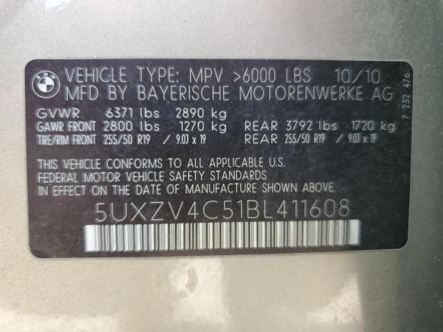 Photo 12 VIN: 5UXZV4C51BL411608 - BMW X5 XDRIVE3 