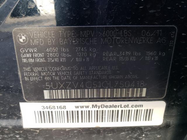 Photo 9 VIN: 5UXZV4C51CL750418 - BMW X5 