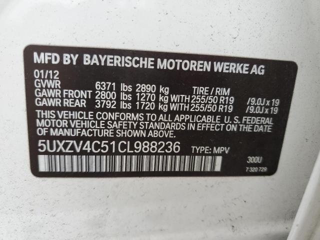 Photo 9 VIN: 5UXZV4C51CL988236 - BMW X5 XDRIVE3 