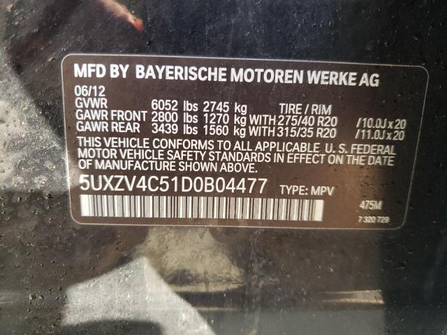 Photo 9 VIN: 5UXZV4C51D0B04477 - BMW X5 XDRIVE3 