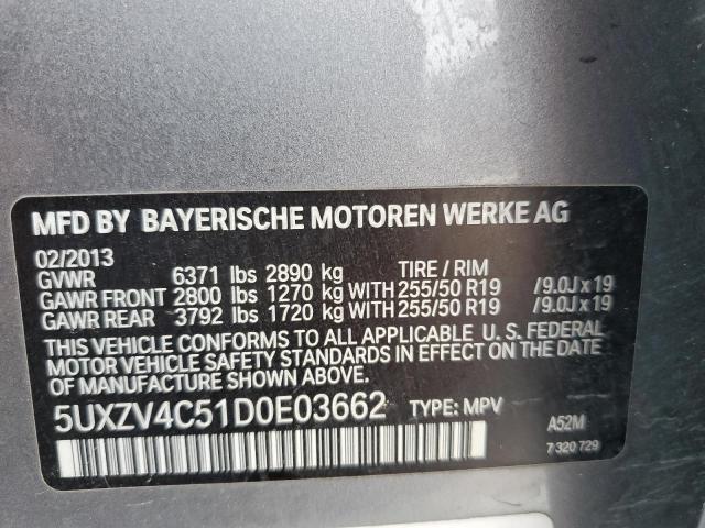 Photo 11 VIN: 5UXZV4C51D0E03662 - BMW X5 