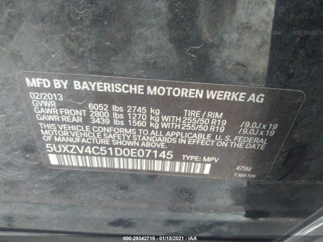 Photo 8 VIN: 5UXZV4C51D0E07145 - BMW X5 