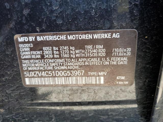 Photo 11 VIN: 5UXZV4C51D0G53967 - BMW X5 XDRIVE3 