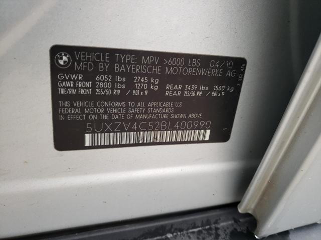 Photo 11 VIN: 5UXZV4C52BL400990 - BMW X5 XDRIVE3 