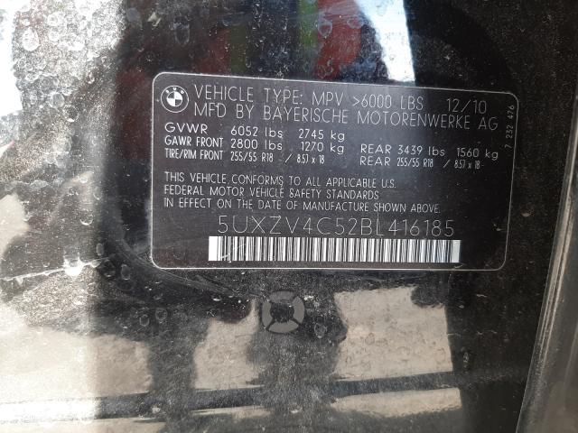 Photo 9 VIN: 5UXZV4C52BL416185 - BMW X5 XDRIVE3 