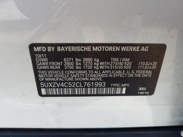 Photo 9 VIN: 5UXZV4C52CL761993 - BMW X5 XDRIVE3 